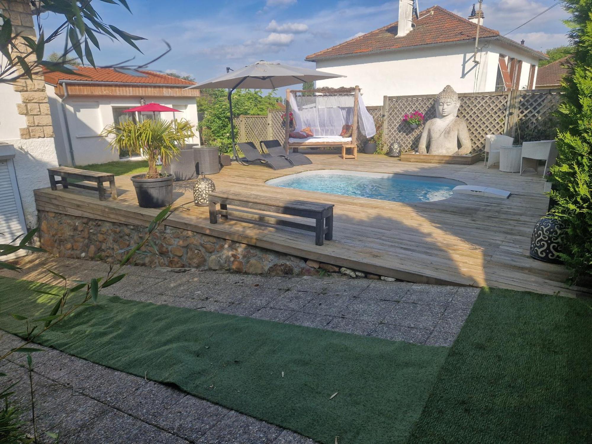La Serenite Balinaise, Chambre Et Sdb Privee, Jardin , Piscine Et Jacuzzi En Saison, Pres De Chantilly, Parc Asterix Et Cdg Et Paris En 20' Orry-La-Ville Extérieur photo